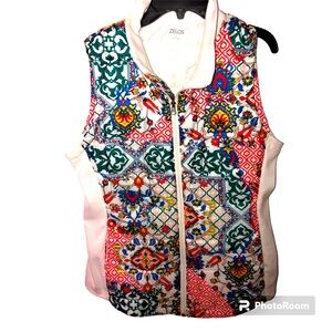 Zelos Floral Puffer Vest